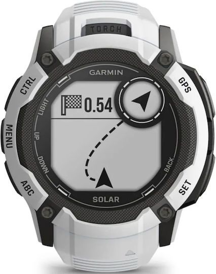 Garmin Instinct 2X Solar 50mm Waterproof Smartwatch with Heart Rate Monitor (Whitestone)