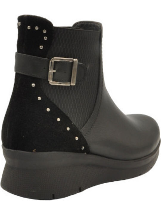 Ghete dama de piele Negru