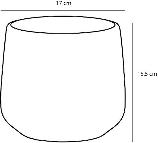 Edelman Plant Pot Ceramic White