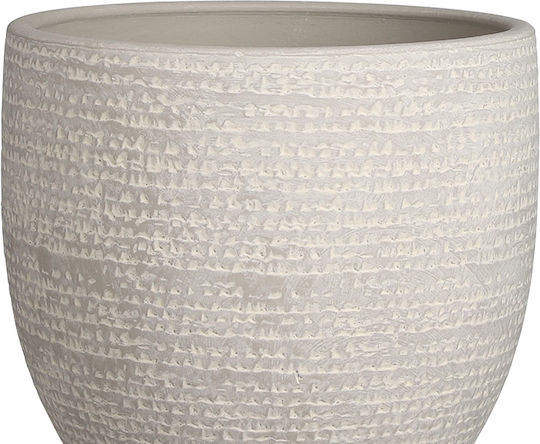 Edelman Κασπώ Κεραμικό Γκρι 24x24x22εκ.