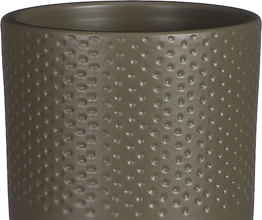 Edelman Planter Ceramic Green 10x10x9cm.