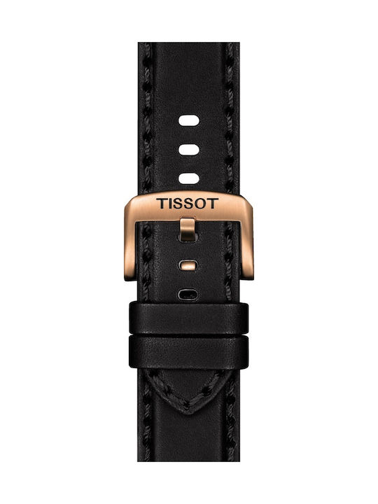 Tissot Δερμάτινο Λουράκι Μαύρο 22mm