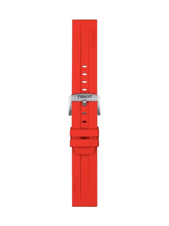 Tissot Rubber Strap Red 22mm