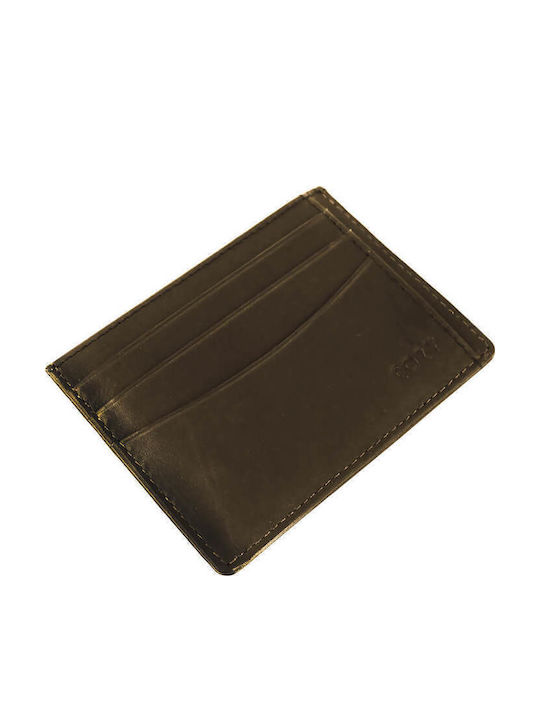 Leather Men's Wallet Cards Brown