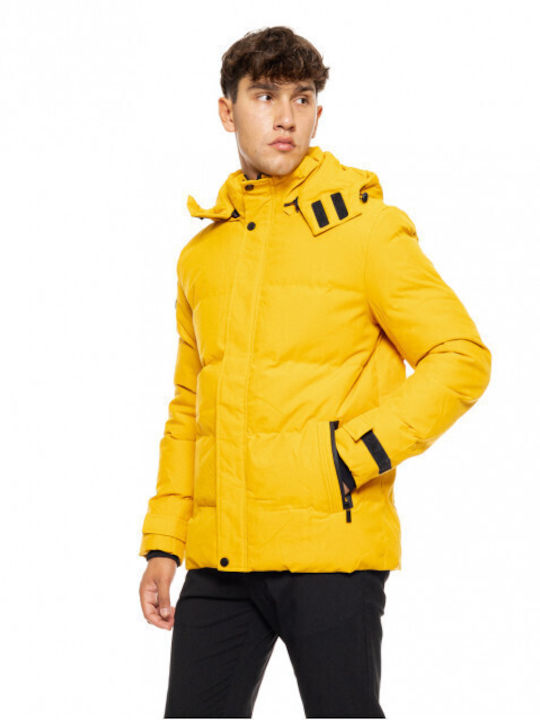 Biston Men's Winter Bomber Jacket Yellow