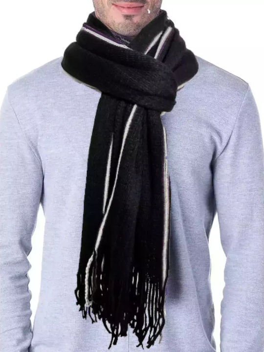 Verde 06-0306 Men's Scarf Black