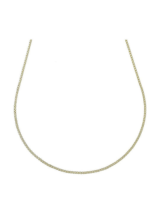 Senzio Belibasakis Two-tone Chain Neck made of Gold 14K Length 60cm