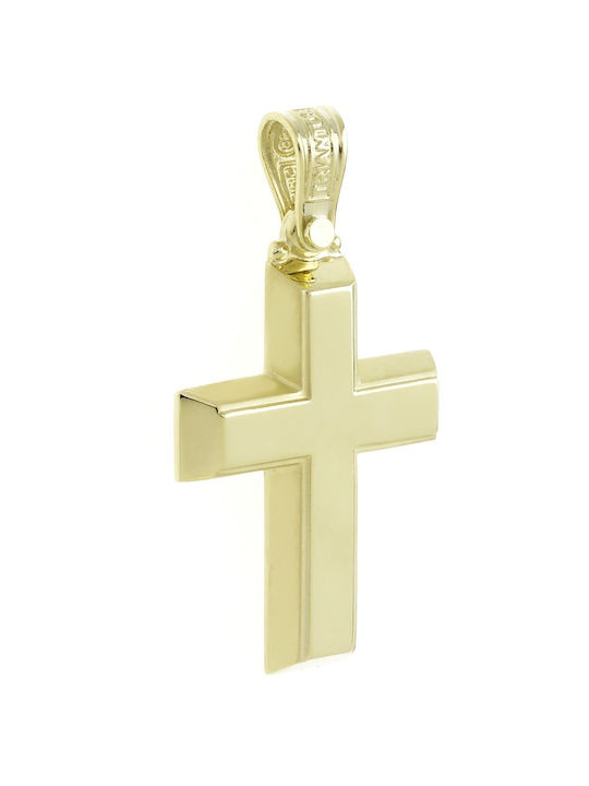 Triantos Men's Gold Cross 14K