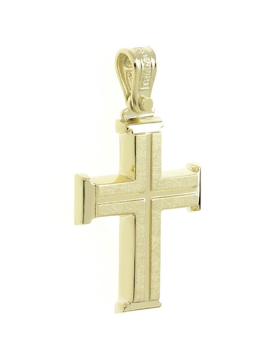 Triantos Men's Gold Cross 14K