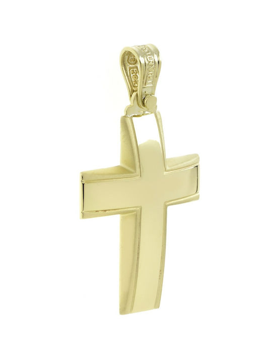 Triantos Men's Gold Cross 14K