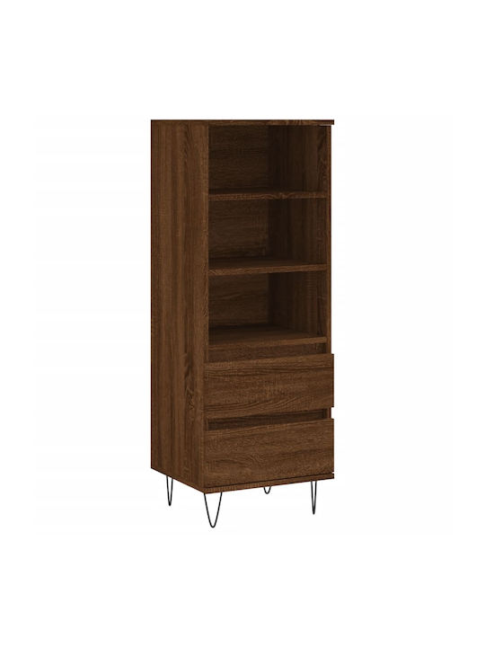 Bookcase Brown Oak 40x36x110cm