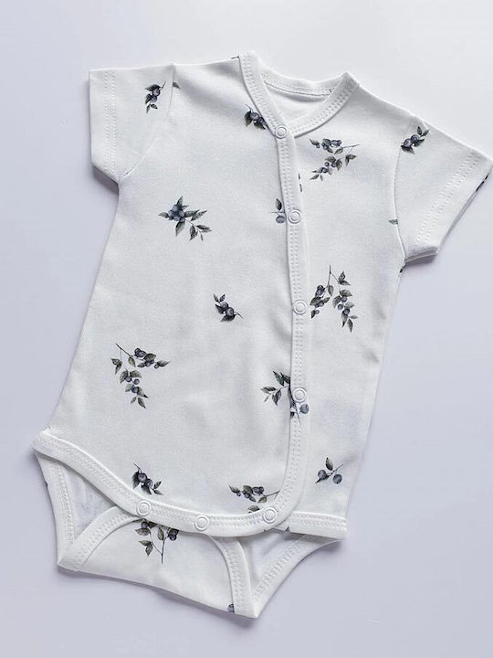 Cuddle Dreams Baby Bodysuit Set Short-Sleeved White