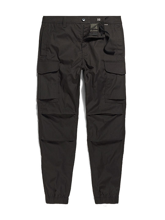 Combat Pantaloni cu Croială Relaxată Negru
