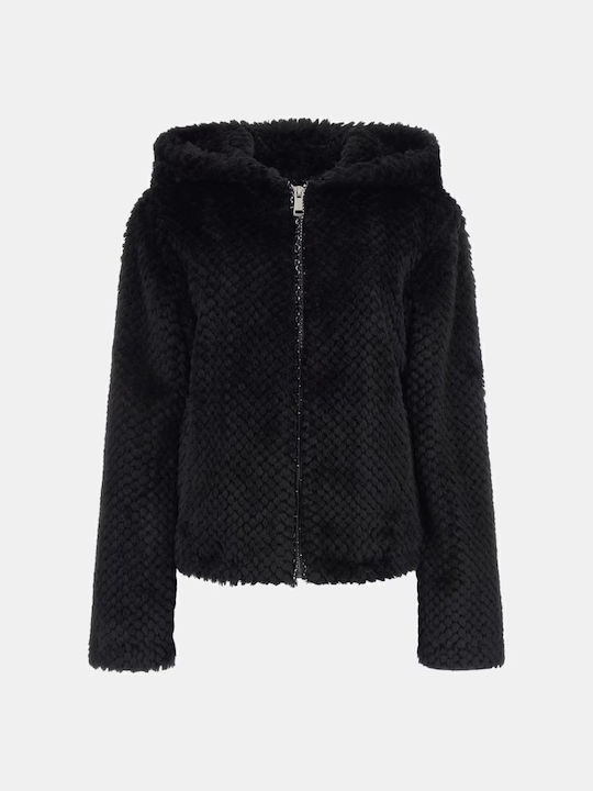 Theoline Women's Long Fur Black