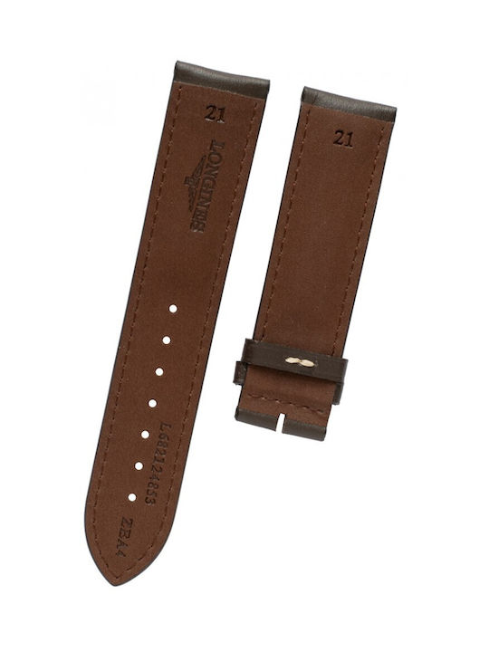 Longines Leather Strap Brown 21mm