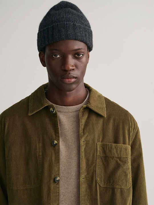 Μακρυμάνικo Κοτλέ Overshirt σε Κανονική Γραμμή Πράσινο