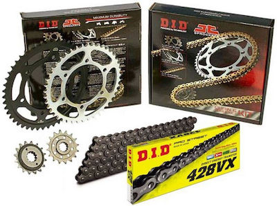 DID Chain & Sprocket Kit (16-42-428) for Honda CBF 125 2009-2014