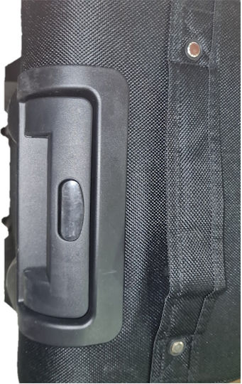 Rain Reisetasche Schwarz mit Rädern Stoff