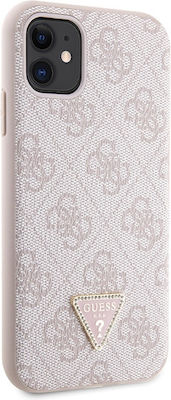 Guess Plastic / Metallic Back Cover with Strap Pink (Apple iPhone 11/XR)