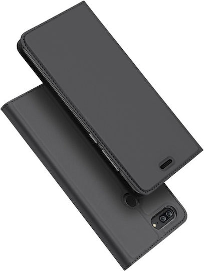 Dux Ducis SkinPro Back Cover Δερματίνης με Υποδοχή για Κάρτες Γκρι (Honor 10)