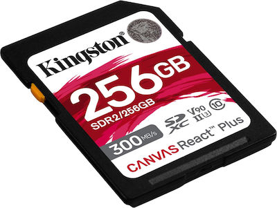 Kingston Canvas React Plus SDXC 256GB Clasa 10 U3 V90 UHS-II