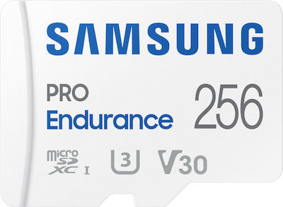 Samsung Pro Endurance (2022) microSDXC 256GB Class 10 U3 V30 UHS-I with Adapter