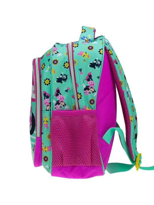 Gim Minnie School Bag Backpack Kindergarten Pink with Water Bottle Holder 12Liters