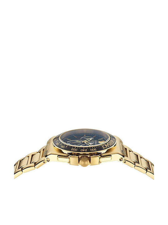 Versace Greca Extreme Ρολόι Μπαταρίας με Μεταλλικό Μπρασελέ