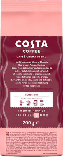 Costa Coffee Καφές Espresso Crema Αλεσμένος 200gr