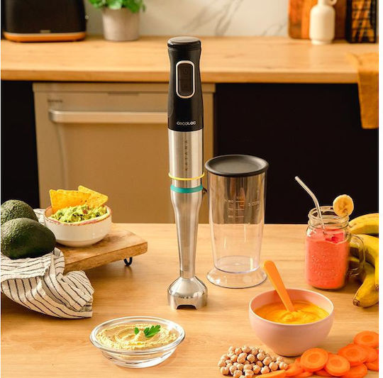 Cecotec Katana Handmixer mit Inox-Stab 1500W Silber
