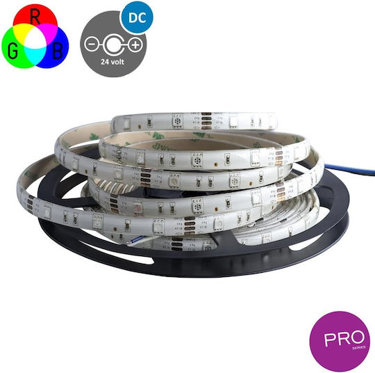 Eurolamp Ταινία LED 24V RGB Φως 5m Τύπου SMD5050