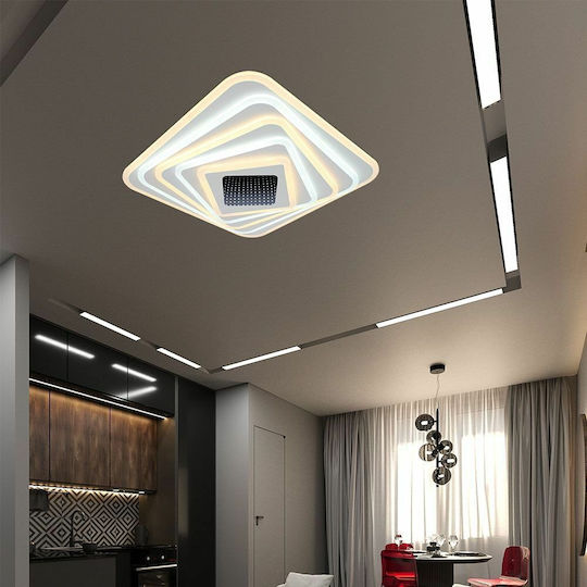 V-TAC Deckenleuchte 50cm Weiß mit Integrierter LED und Fernbedienung