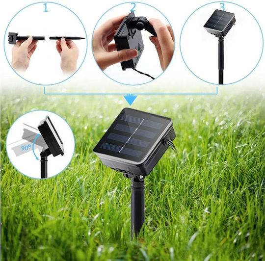 200 Lights LED 20m. Cold White Solar in String 1pcs