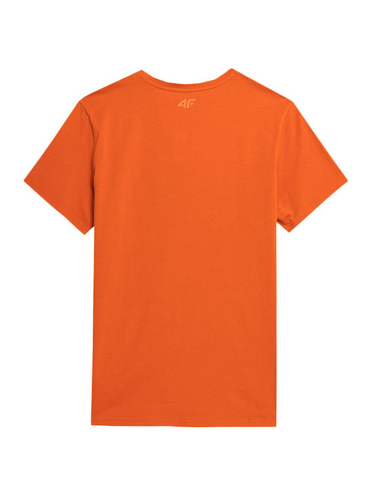 4F Men's Short Sleeve Blouse Orange