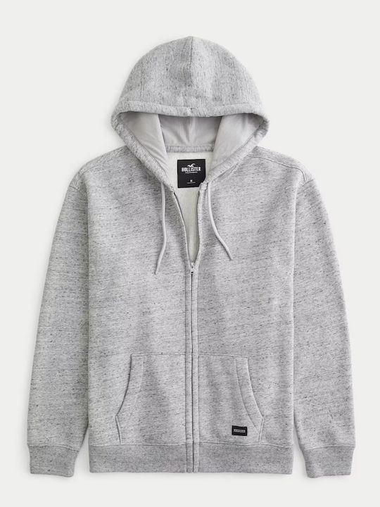 Hollister Men's Sweatshirt Jacket Gray