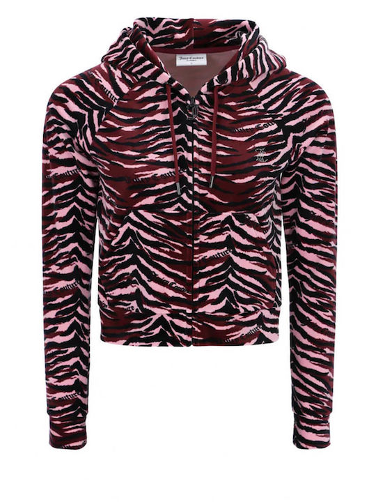 Juicy Couture Women's Hooded Velvet Cardigan Multicolour