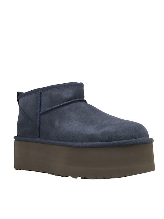 Ugg Australia Classic Ultra Mini Platform Boots Blue 1135092-EVB