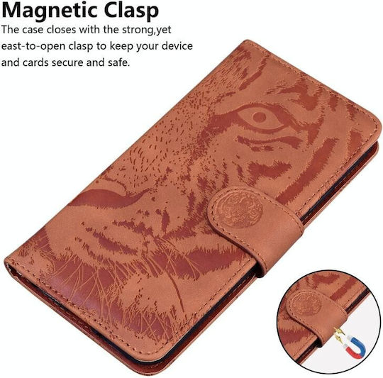 Tiger Pattern Wallet Καφέ (TCL 405)