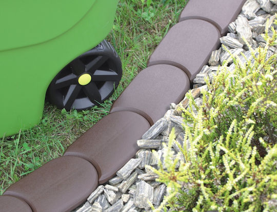 Prosperplast Blumenbeet für Gartenzaun aus Kunststoff 1Stück Brown