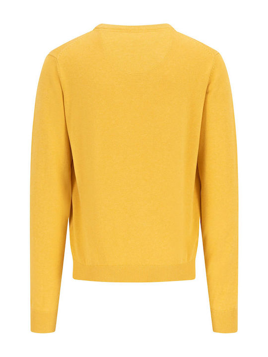 Fynch Hatton Men's Long Sleeve Sweater Yellow