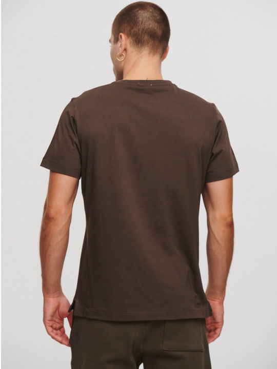 Royal Denim Men's Short Sleeve T-shirt Brown