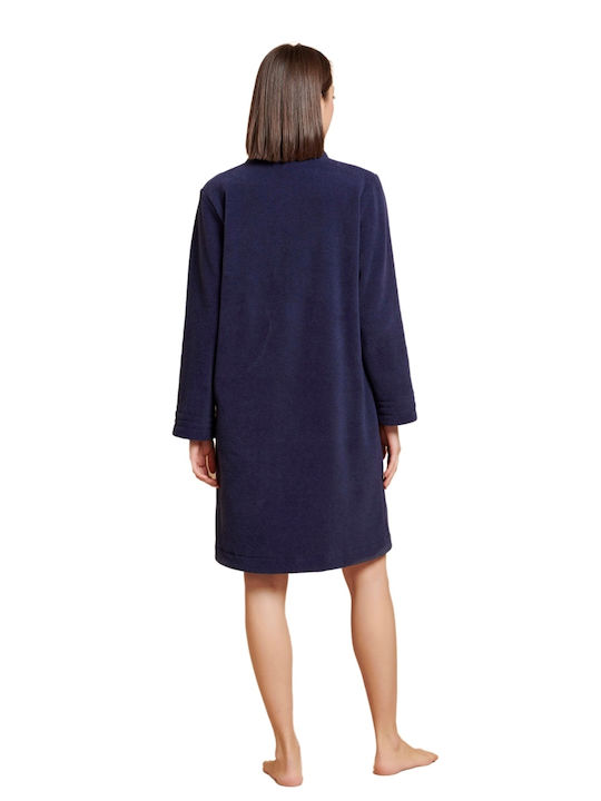 Jeannette Lingerie Winter Women's Robe Blue Jeannette