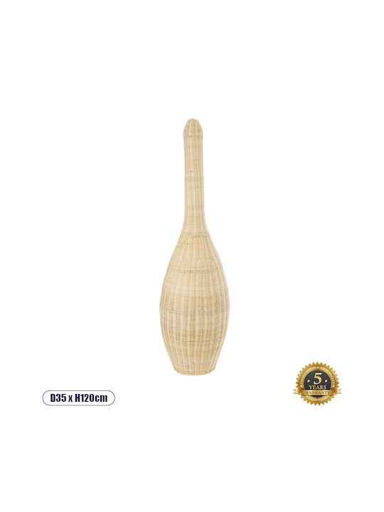 GloboStar Paradis Floor Lamp H120xW35cm. with Socket for Bulb E27 Beige