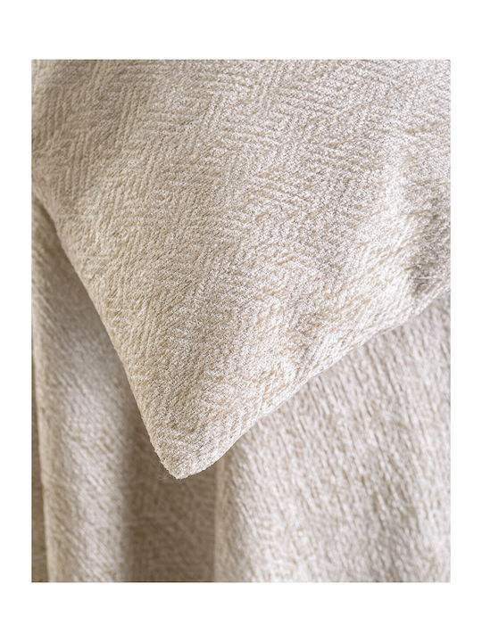 Rythmos Avida Ριχτάρι Πολυθρόνας Δύο 'Οψεων Chenille 180x160εκ. Εκρού