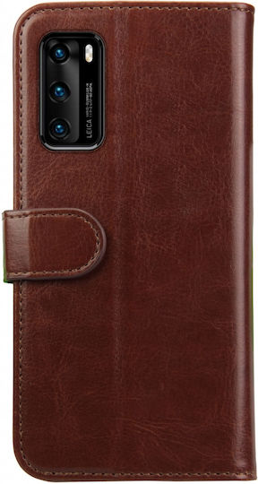 Rosso Element Pu Wallet Δερματίνης Καφέ (Huawei P40)
