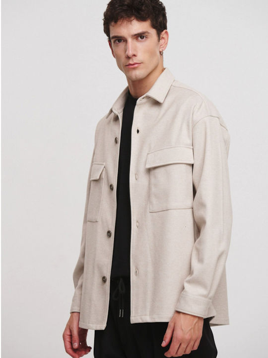 Μακρυμάνικo Overshirt Μαύρο