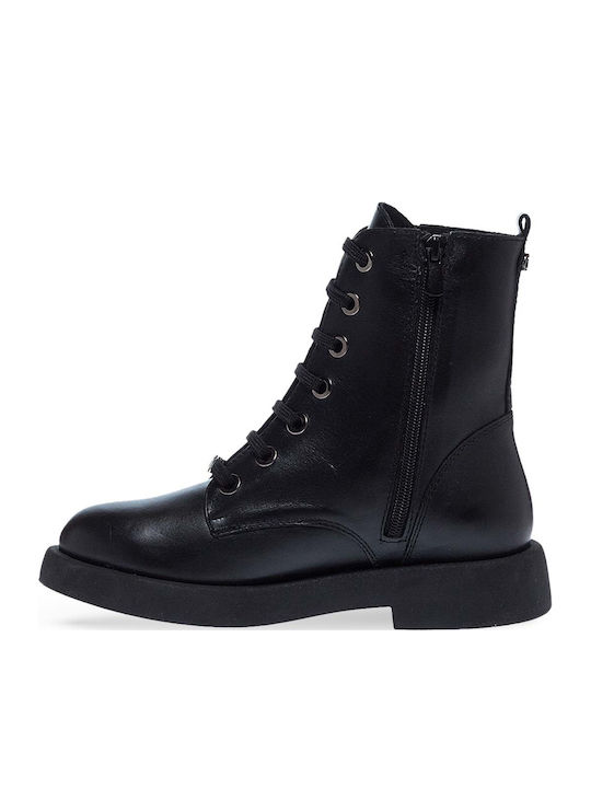 Leather Women's Ankle Boots Black