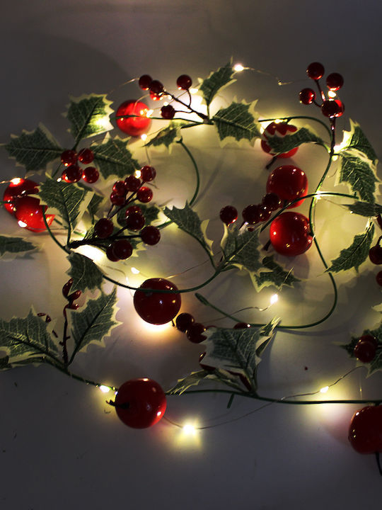 Lighted Christmas Garland White 1pc