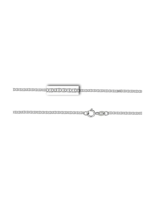 Mv Preziosa White Gold Chain Neck 14K Length 45cm