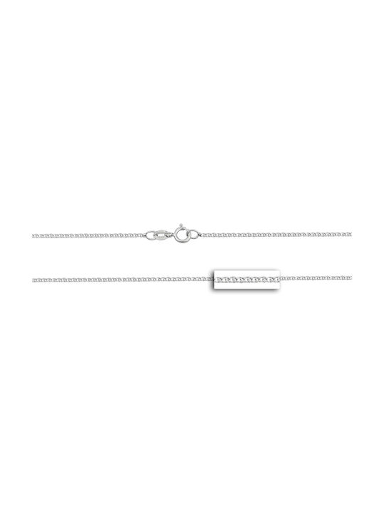 Mv Preziosa White Gold Chain Neck 14K Length 40cm